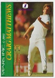 1993 Stars Topsport South Africa v Australia #NNO Craig Matthews Front