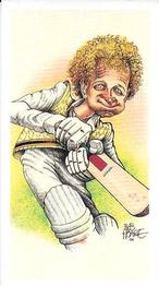 1992 John Brindley Bob Hoare Cricket Characatures Series 1 #3 David Gower Front