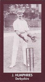1992 County Print Services Cricketers 1906 #13 Joseph Humphries Front