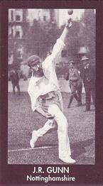 1992 County Print Services Cricketers 1906 #19 John Gunn Front