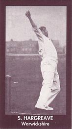 1992 County Print Services Cricketers 1906 #24 Sam Hargreave Front