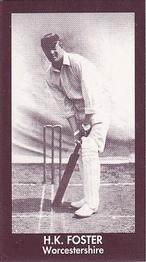 1992 County Print Services Cricketers 1906 #28 Harry Foster Front