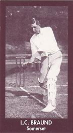 1992 County Print Services Cricketers 1906 #48 Len Braund Front