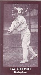 1992 County Print Services Cricketers 1906 #50 Edward Ashcroft Front