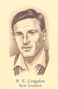 1992 County Print Services 1960's Test Cricketers #5 Bevan Congdon Front