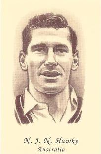 1992 County Print Services 1960's Test Cricketers #9 Neil Hawke Front