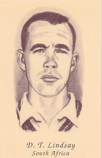 1992 County Print Services 1960's Test Cricketers #20 Denis Lindsay Front