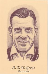 1992 County Print Services 1960's Test Cricketers #24 Wally Grout Front