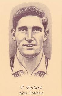 1992 County Print Services 1960's Test Cricketers #26 Vic Pollard Front