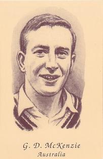 1992 County Print Services 1960's Test Cricketers #27 Graham McKenzie Front