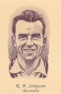 1992 County Print Services 1960's Test Cricketers #35 Bob Simpson Front