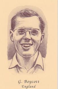 1992 County Print Services 1960's Test Cricketers #40 Geoff Boycott Front
