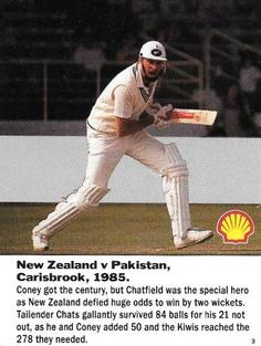 1992 Shell World Of Cricket (New Zealand) #3 New Zealand v Pakistan 1985 Front