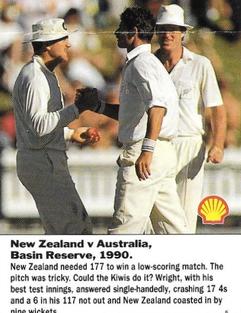 1992 Shell World Of Cricket (New Zealand) #5 New Zealand v Australia 1990 Front