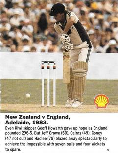 1992 Shell World Of Cricket (New Zealand) #6 New Zealand v England 1983 Front