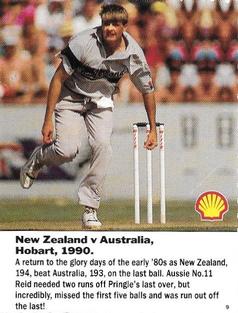 1992 Shell World Of Cricket (New Zealand) #9 New Zealand v Australia 1990 Front