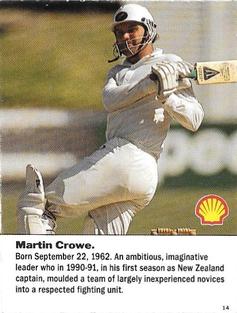 1992 Shell World Of Cricket (New Zealand) #14 Martin Crowe Front