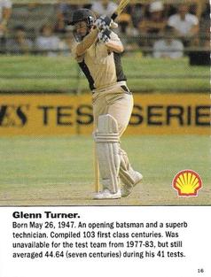 1992 Shell World Of Cricket (New Zealand) #16 Glenn Turner Front