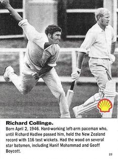 1992 Shell World Of Cricket (New Zealand) #22 Richard Collinge Front