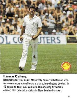 1992 Shell World Of Cricket (New Zealand) #23 Lance Cairns Front