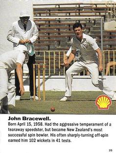 1992 Shell World Of Cricket (New Zealand) #25 John Bracewell Front