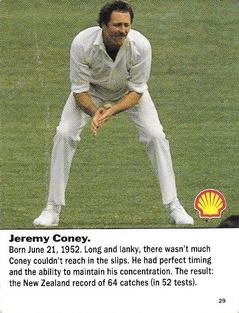 1992 Shell World Of Cricket (New Zealand) #29 Jeremy Coney Front
