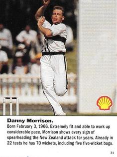 1992 Shell World Of Cricket (New Zealand) #31 Danny Morrison Front