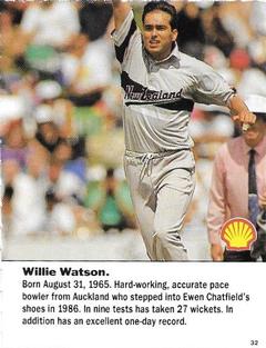 1992 Shell World Of Cricket (New Zealand) #32 Willie Watson Front