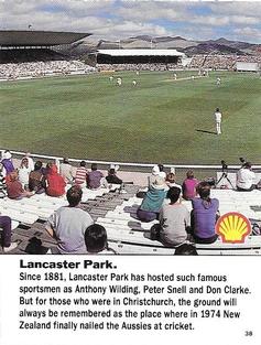 1992 Shell World Of Cricket (New Zealand) #38 Lancaster Park Front