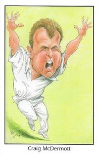1993 County Australian Test Cricketers #4 Craig McDermott Front