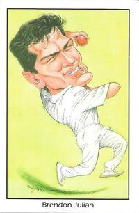 1993 County Australian Test Cricketers #12 Brendon Julian Front