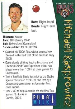 2005-06 Queensland Bulls #NNO Michael Kasprowicz Back