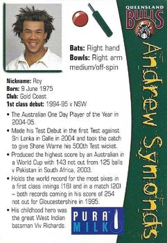2005-06 Queensland Bulls #NNO Andrew Symonds Back