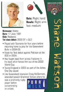 2005-06 Queensland Bulls #NNO Shane Watson Back