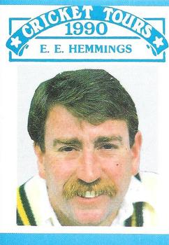 1990 Stamp Publicity Cricket Tours #14 E.E. Hemmings Front