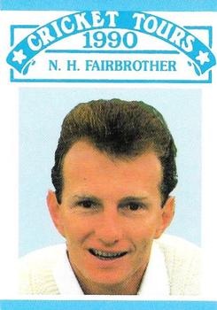 1990 Stamp Publicity Cricket Tours #22 N.H. Fairbrother Front