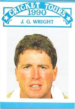 1990 Stamp Publicity Cricket Tours #25 J.G. Wright Front