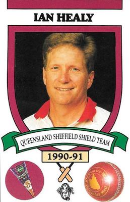 1990-91 Queensland Sheffield Shield Cricket Team #NNO Ian Healy Front