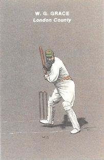 1991 County Print Services Cricket Golden Age #6 W.G. Grace Front