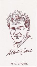 1991 County Print Services Somerset County Championship Cricket Series 2 #12 Martin Crowe Front