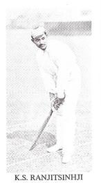 1989 County Print Services 1896 Cricketers #10 K.S. Ranjitsinhji Front