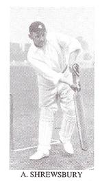 1989 County Print Services 1896 Cricketers #21 Arthur Shrewsbury Front