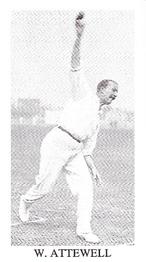 1989 County Print Services 1896 Cricketers #27 Walter Attewell Front