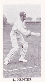 1989 County Print Services 1896 Cricketers #48 David Hunter Front