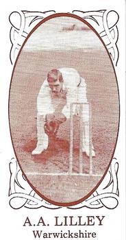 1986 M. & S. Keech 1902 English Cricketers #9 Dick Lilley Front