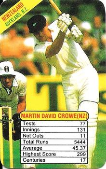 1997 Universal Cricket Test Superstars Trump Game (Batsmen) #NNO Martin David Crowe Front