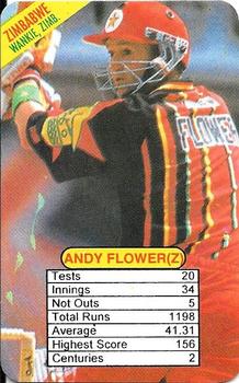 1997 Universal Cricket Test Superstars Trump Game (Batsmen) #NNO Andy Flower Front