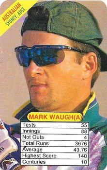 1997 Universal Cricket Test Superstars Trump Game (Batsmen) #NNO Mark Waugh Front