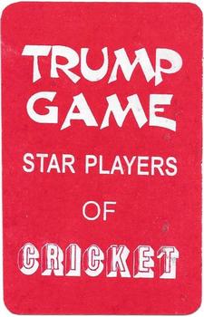 1997 Universal Star Players Of Cricket Trump Game #NNO Jimmy Adams Back