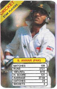 1997 Universal Star Players Of Cricket Trump Game #NNO Saeed Anwar Front